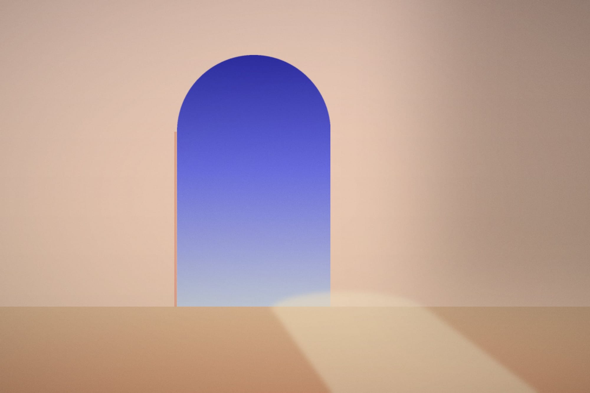 A sunlit arched doorway